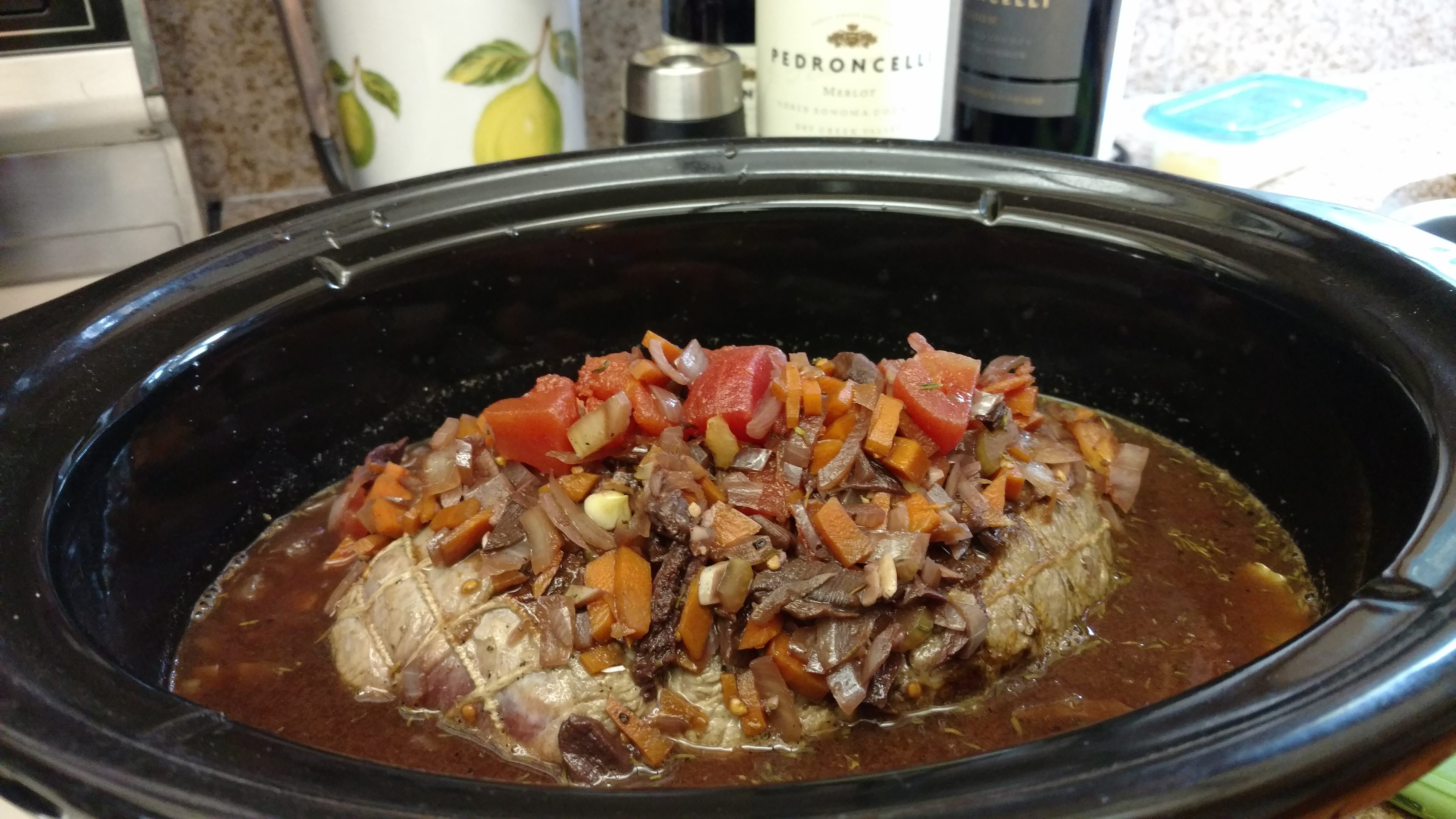 Slow cooker ready.