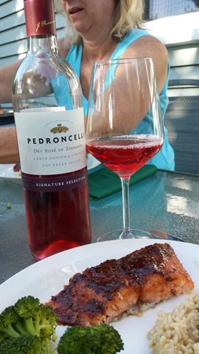 Rose Zin and Salmon