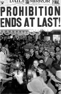 Daily Mirror Prohibition Ends